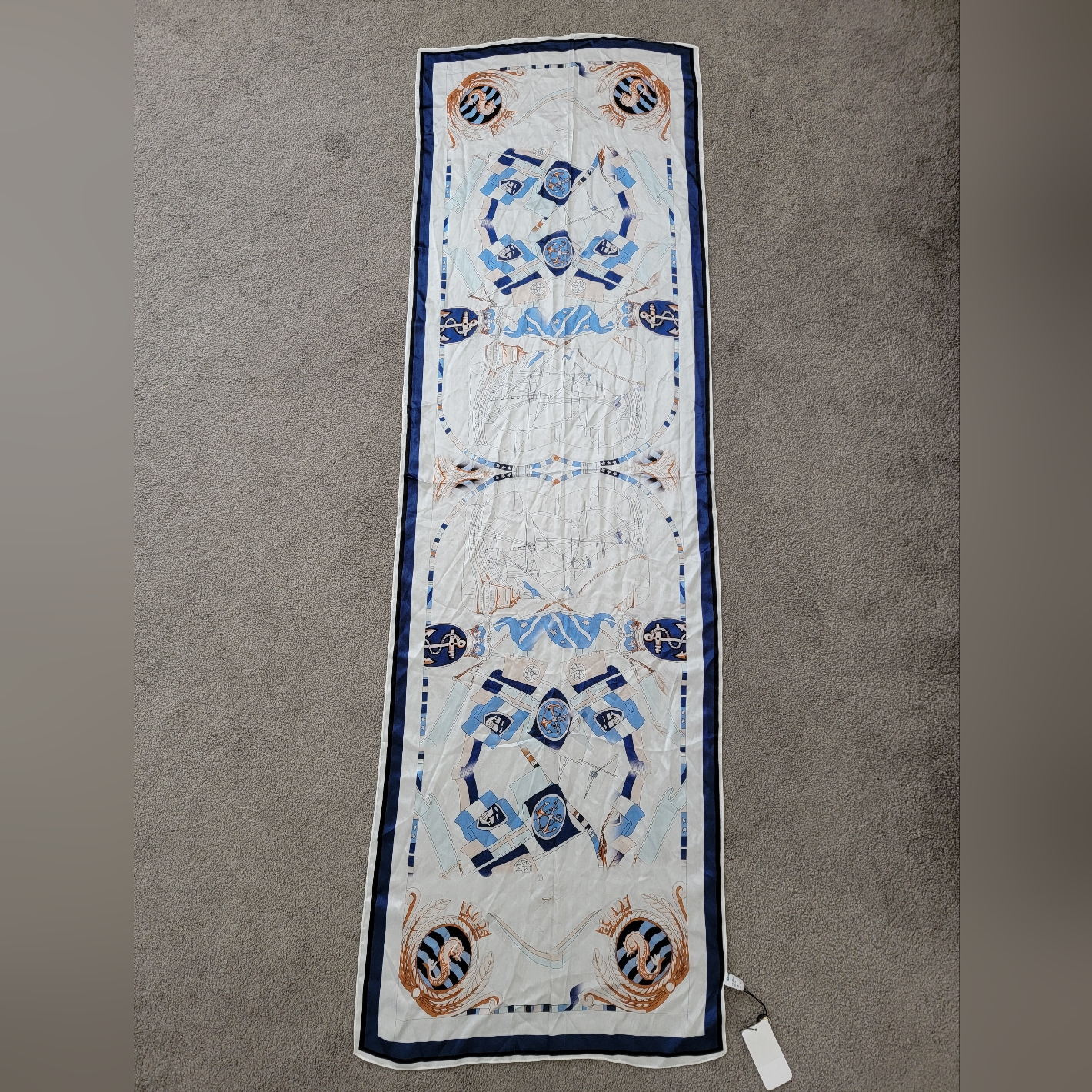 Nautical Silk Scarf